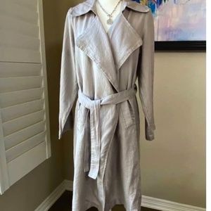 Cynthia Rowley (s) Neutral Linen Trench Jacket